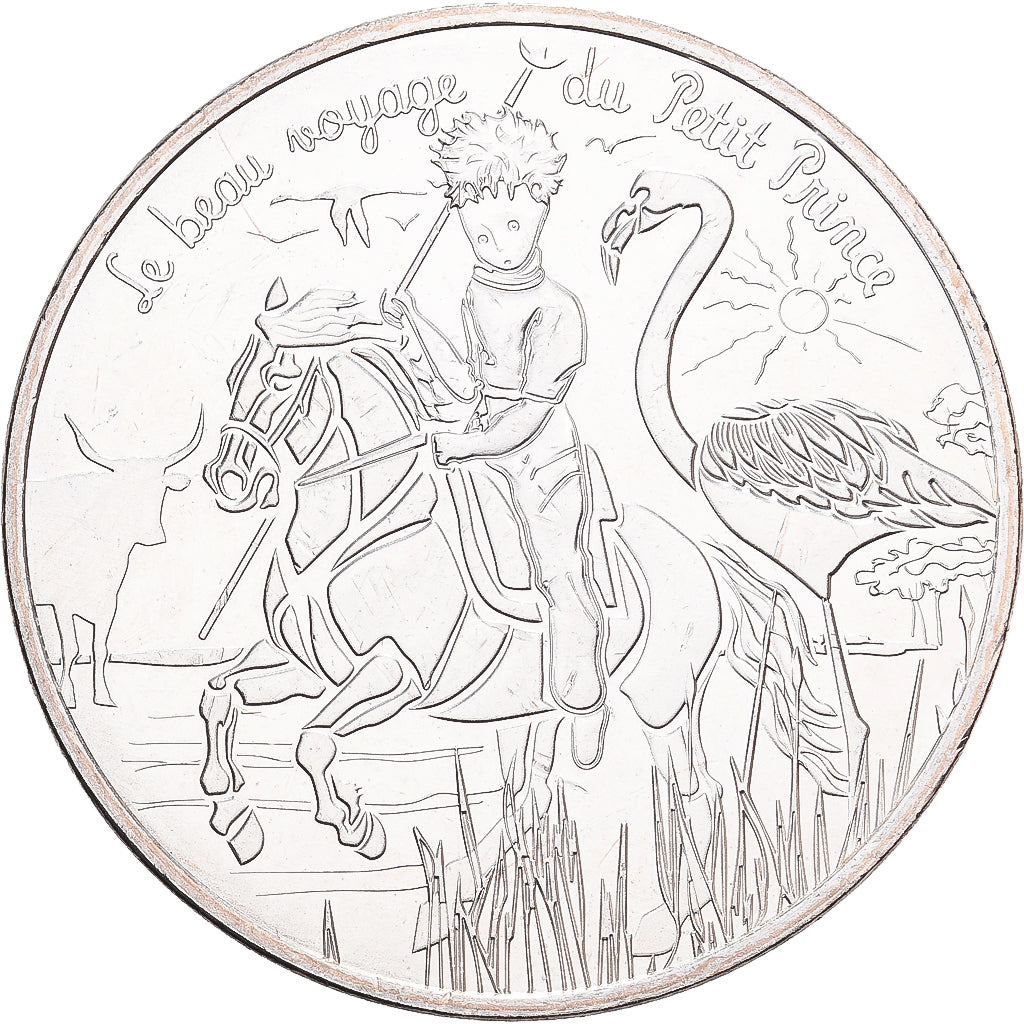 França, 10 Euro, Le Petit Prince à cheval, 2016, MS(63), Prata, Gadoury:EU834