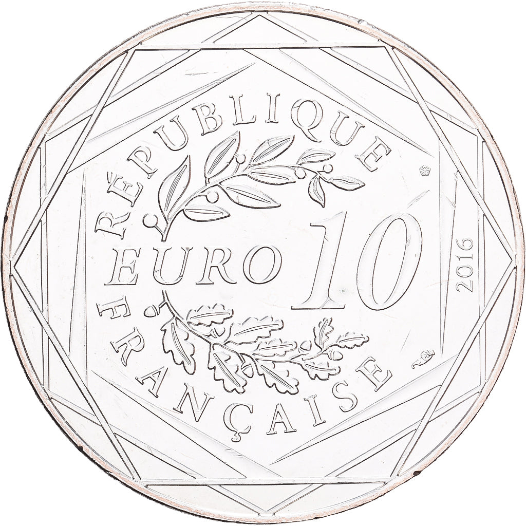 France, 10 Euro, 2016, Paris, Argent, SUP+