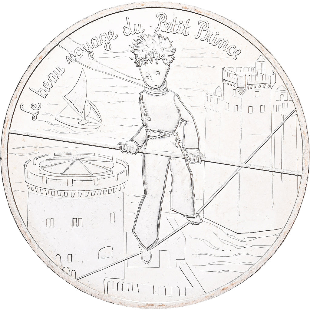 France, 10 Euro, Petit Prince No 2/24, 2016, MS(60-62), Silver