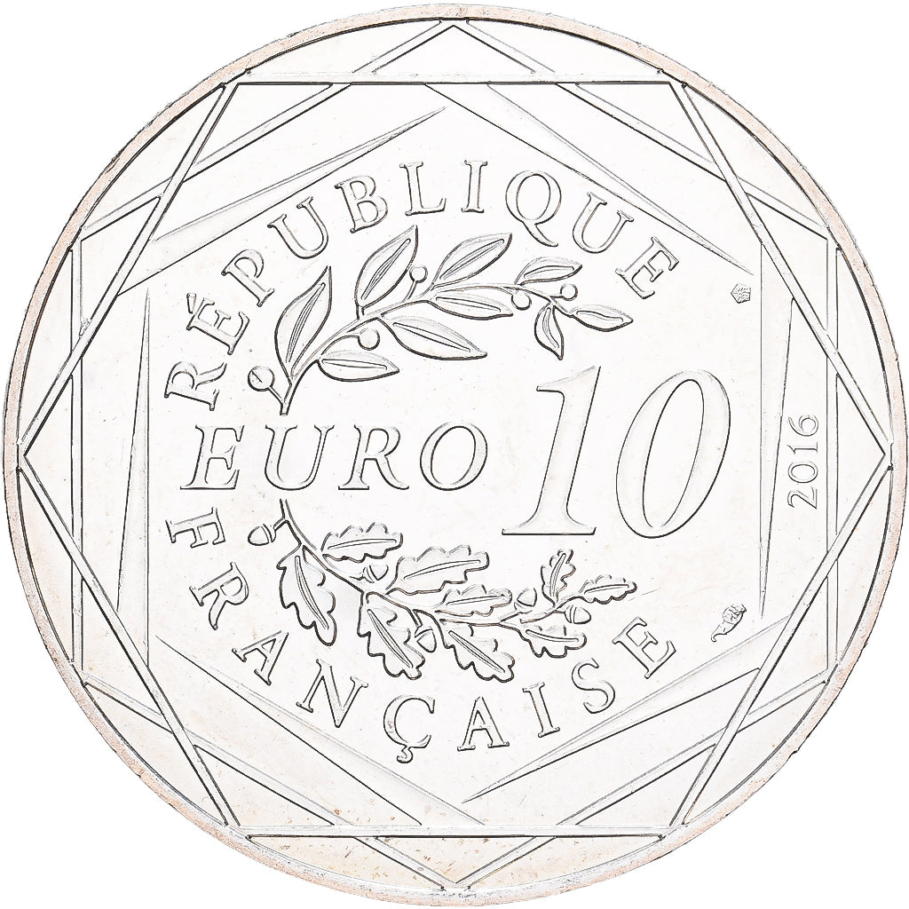 France, 10 Euro, Petit Prince No 2/24, 2016, MS(60-62), Silver