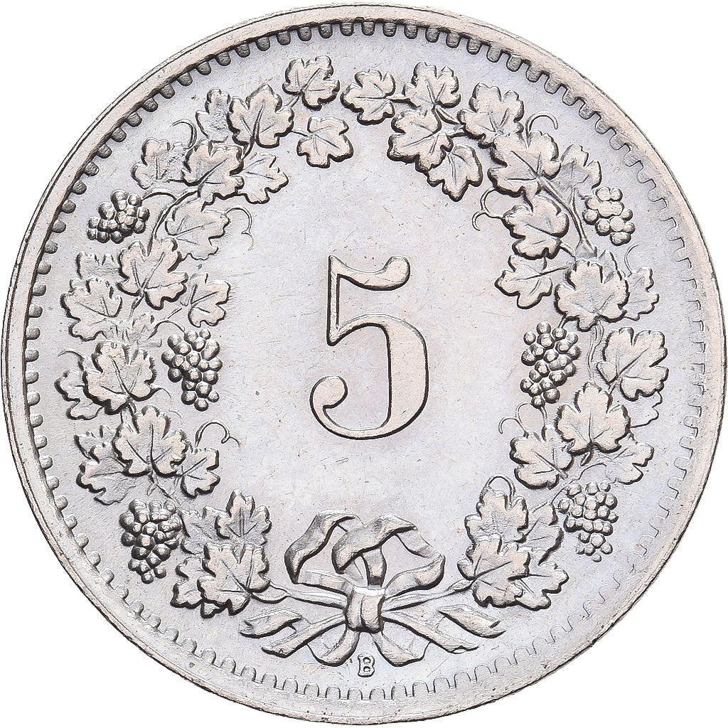 Svizzera, 5 Rappen, 1968, Bern, Nichel, BB+, KM:26b