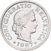 Switzerland, 5 Rappen, 1967, Bern, Nickel, AU(50-53), KM:26b