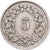 Svizzera, 5 Rappen, 1953, Bern, Nichel, BB, KM:26b