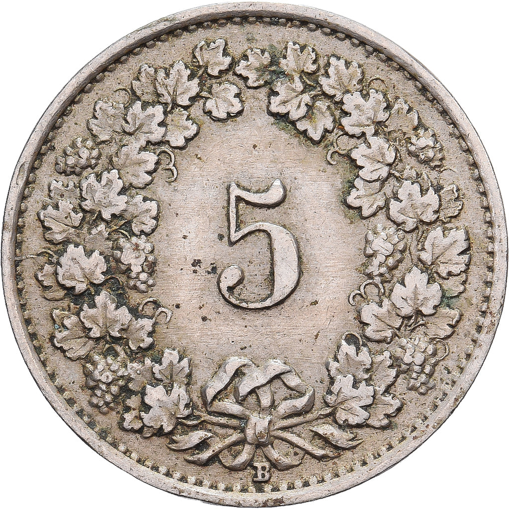 Zwitserland, 5 Rappen, 1931, Bern, Nickel, ZF, KM:26b