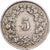 Suiza, 5 Rappen, 1931, Bern, Níquel, MBC, KM:26b