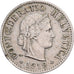 Switzerland, 5 Rappen, 1919, Bern, Nickel, VF(20-25), KM:26b