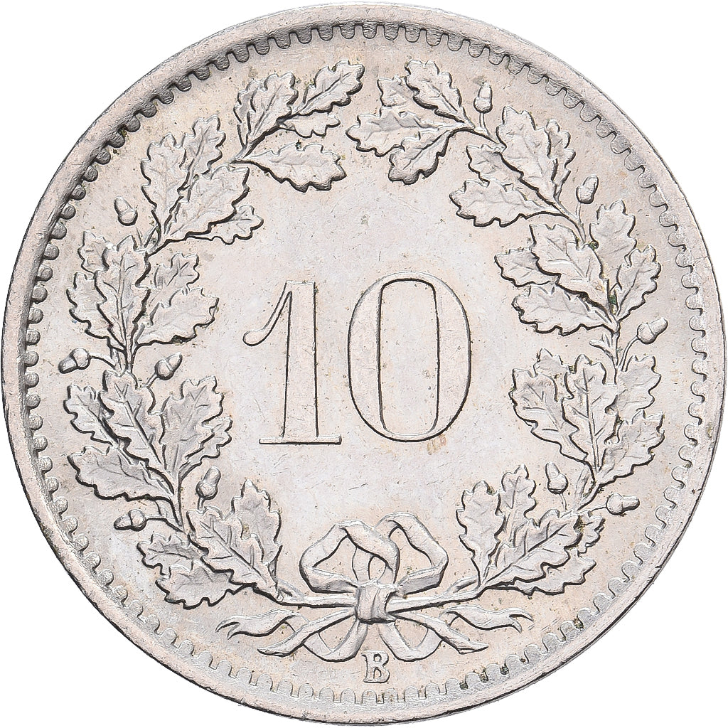 Suiza, 10 Rappen, 1968, Bern, Cobre - níquel, MBC+, KM:27