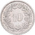 Suiza, 10 Rappen, Libertas, 1975, Bern, Cobre - níquel, MBC+, KM:27