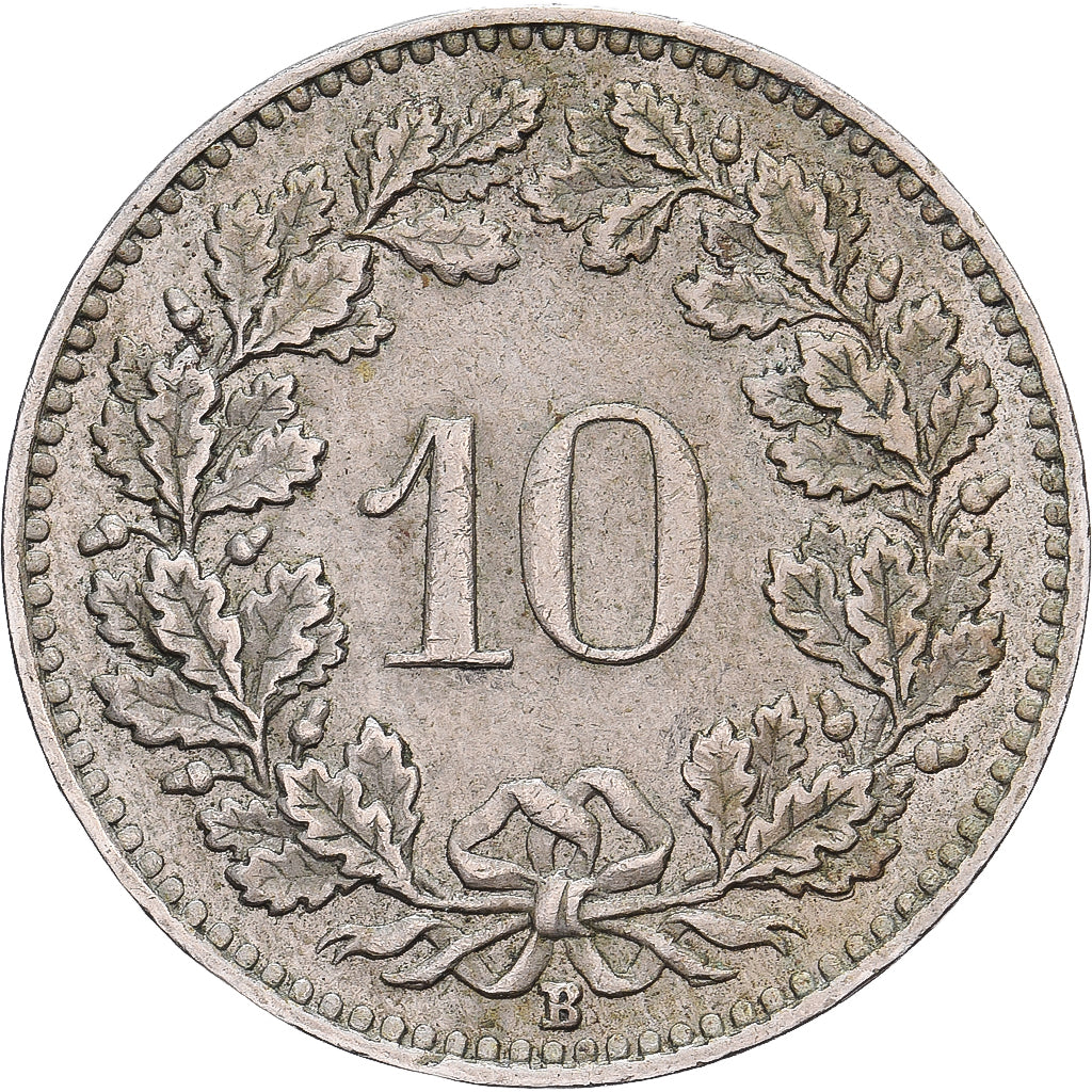 Suiza, 10 Rappen, Libertas, 1951, Bern, Cobre - níquel, MBC, KM:27