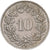 Suiza, 10 Rappen, Libertas, 1951, Bern, Cobre - níquel, MBC, KM:27
