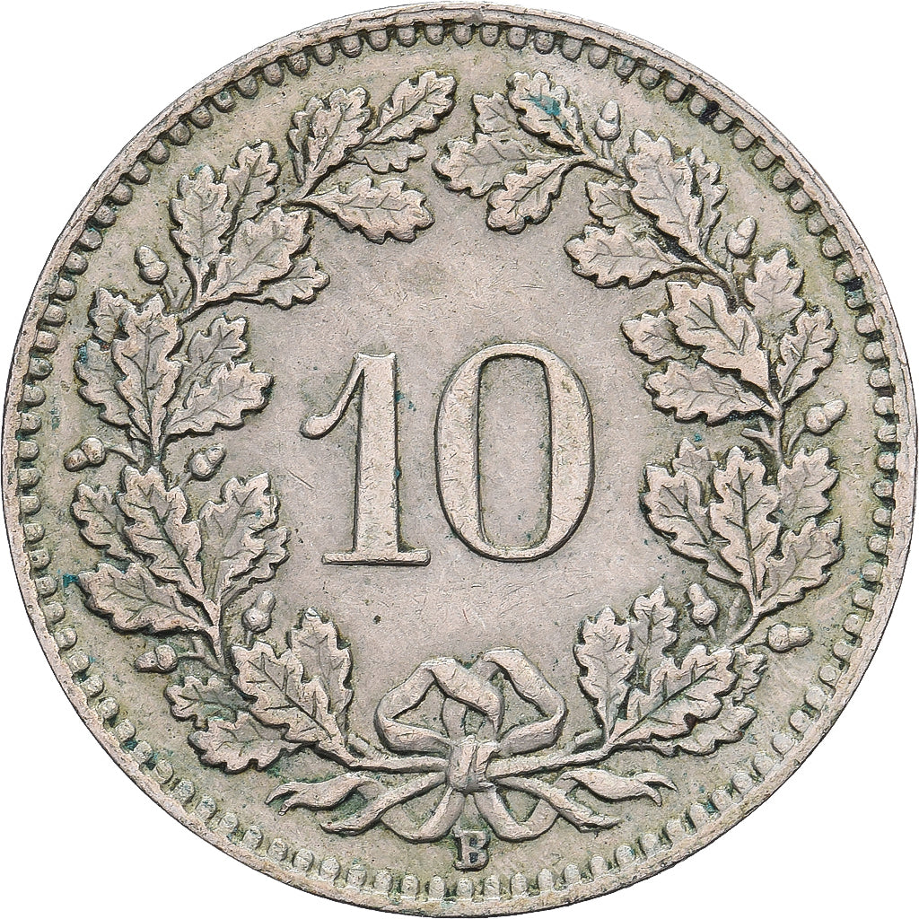 Suiza, 10 Rappen, Libertas, 1950, Bern, Cobre - níquel, EBC, KM:27