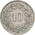 Suiza, 10 Rappen, Libertas, 1950, Bern, Cobre - níquel, EBC, KM:27