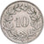 Suiza, 10 Rappen, Libertas, 1949, Bern, Cobre - níquel, MBC+, KM:27