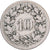 Suiza, 10 Rappen, Libertas, 1904, Bern, Cobre - níquel, BC, KM:27