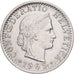Suiza, 20 Rappen, Libertas, 1969, Bern, Cobre - níquel, MBC+, KM:29a