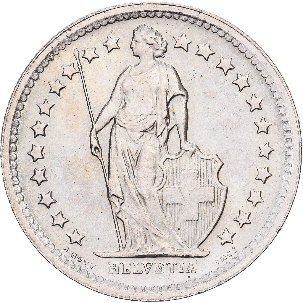 Zwitserland, 1/2 Franc, 1970, Bern, Cupro-nikkel, FR+