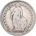 Suiza, 1/2 Franc, 1914, Bern, Plata, BC+, KM:23