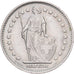 Switzerland, 1 Franc, Helvetia, 1969, Berne, Cupronickel, AU(50-53), KM:24a