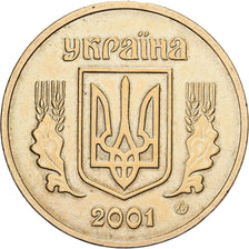 Ucraina, Hryvnia, 2001, Kyiv, Alluminio-bronzo, SPL, KM:8b.1