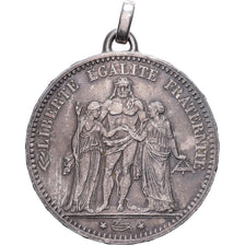 France, 5 Francs, Hercule, 1873, Paris, Silver, EF(40-45), Gadoury:745a