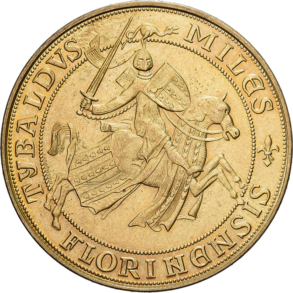 Belgia, Token, 1980, Acier plaqué laiton, AU(50-53)