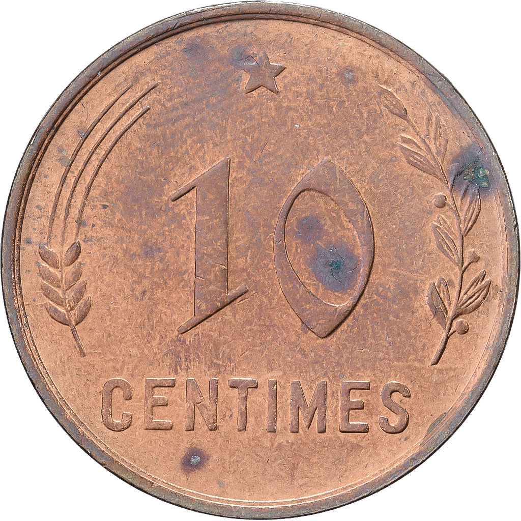 Luxemburgo, Charlotte, 10 Centimes, 1930, Bronze, VF(30-35), KM:41