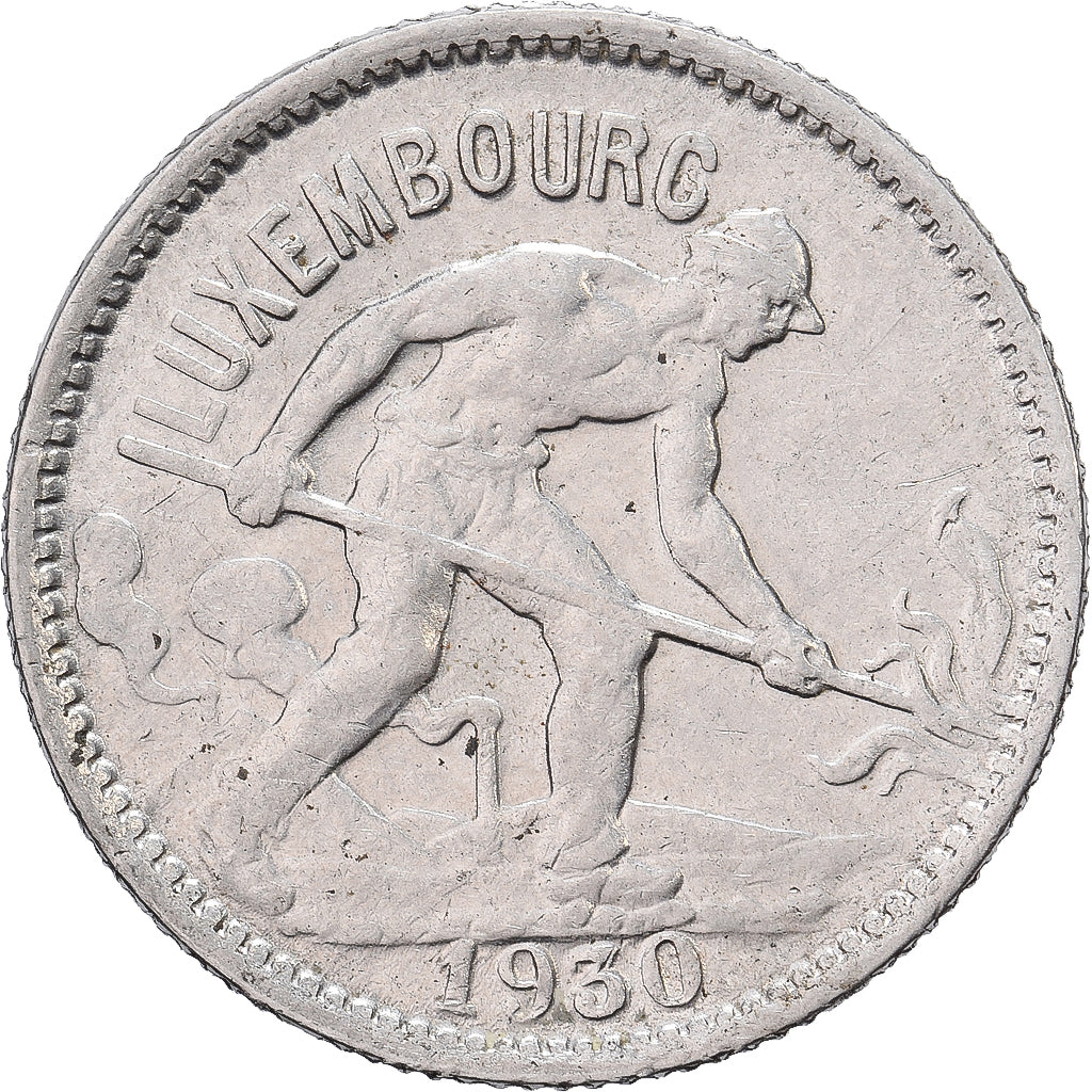 Luxemburg, Charlotte, 50 Centimes, 1930, Nickel, ZF+, KM:43