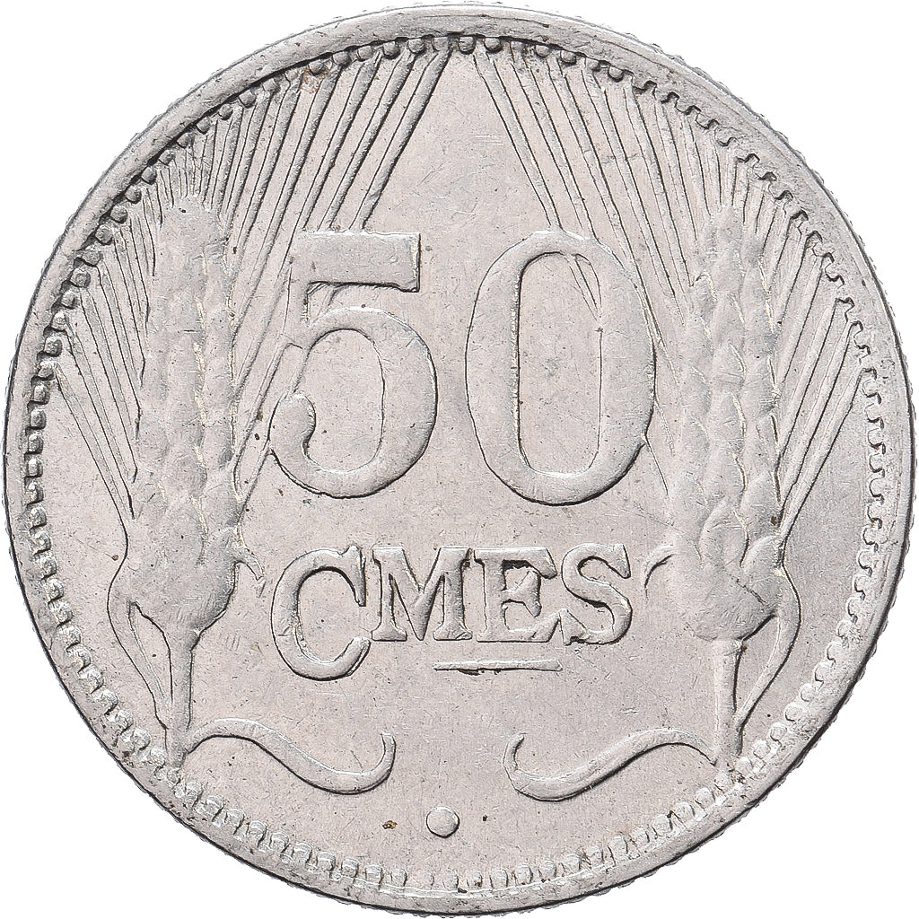 Luxemburg, Charlotte, 50 Centimes, 1930, Nickel, ZF+, KM:43