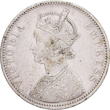 British India, 1 Rupee, 1878, Bombay, Silver, EF(40-45), KM:492