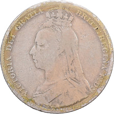 United Kingdom, Victoria, Shilling, 1890, London, Silber, S+, Spink:3927, KM:774