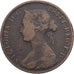 United Kingdom, Victoria, 1/2 Penny, 1863, London, Bronze, S