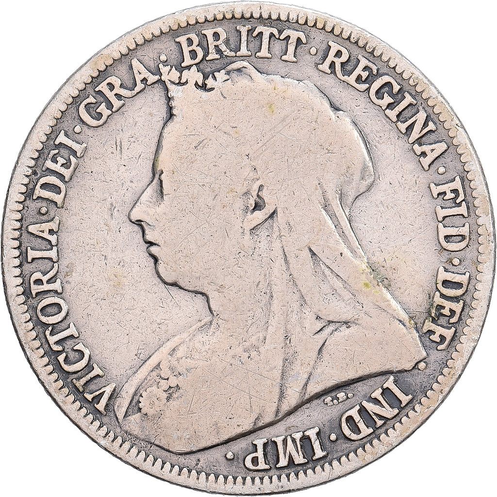 Groot Bretagne, Victoria, Shilling, 1896, Zilver, FR+, KM:780
