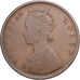 Britisch-Indien, Victoria, 1/2 Anna, 1862, Kupfer, S, KM:468