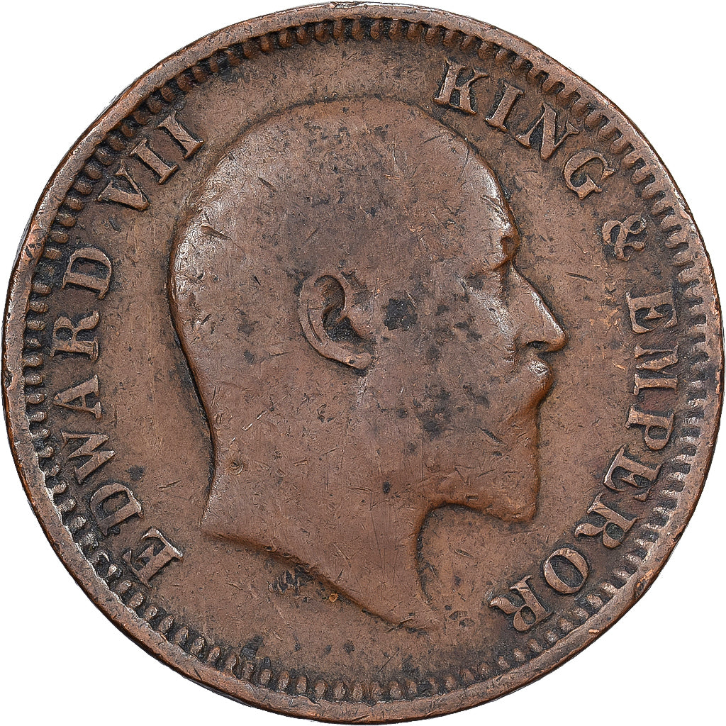 India, 1/4 Anna, 1904, Cuivre, VF(30-35), KM:15