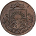 Latvia, Santims, 1924, Bronze, AU(50-53), KM:1