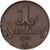 Latvia, Santims, 1924, Bronze, AU(50-53), KM:1