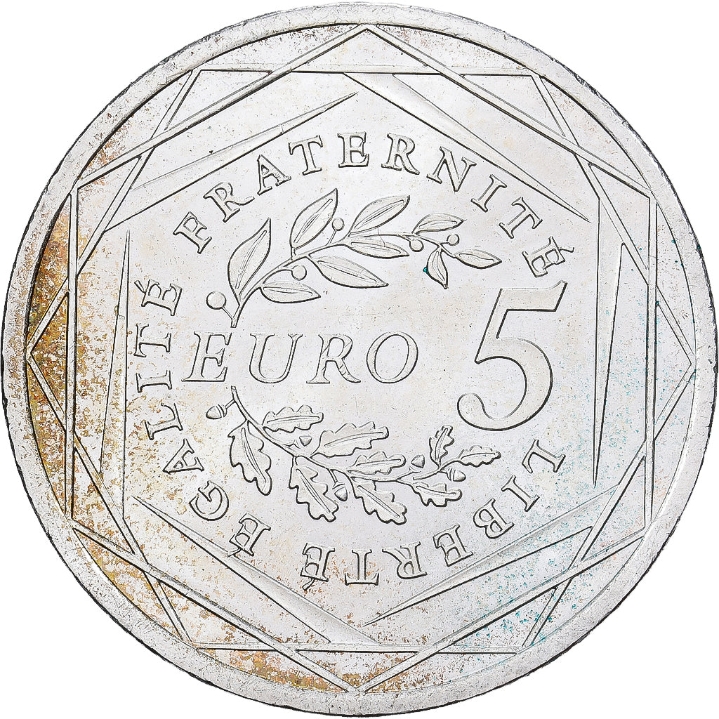 France, 5 Euro, Semeuse, 2008, Monnaie de Paris, Silver, AU(55-58), KM:1534