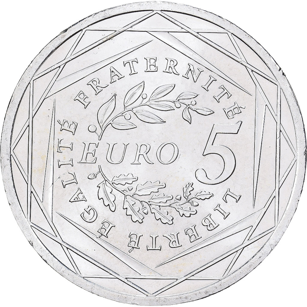 France, 5 Euro, Semeuse, 2008, Monnaie de Paris, Argent, SPL, KM:1534