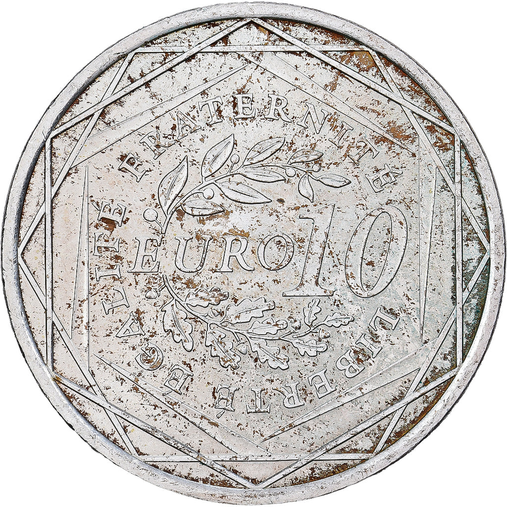 France, 10 Euro, Semeuse, 2009, Monnaie de Paris, Silver, AU(50-53), KM:1580