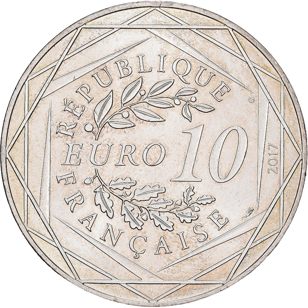 France, 10 Euro, Jean Paul Gaultier, 2017, Monnaie de Paris, Silver, AU(55-58)