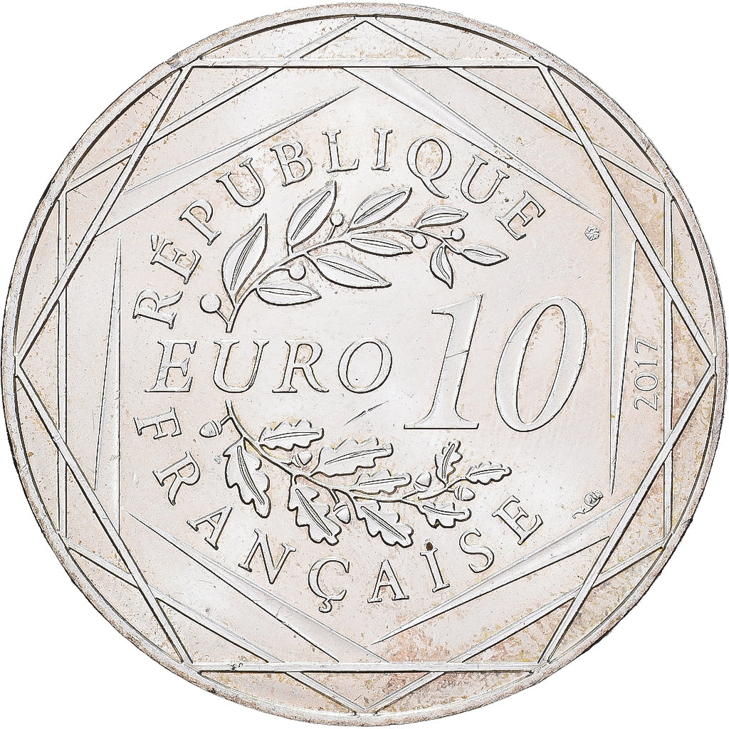 France, 10 Euro, 2017, Monnaie de Paris, Silver, AU(55-58), Gadoury:EU892