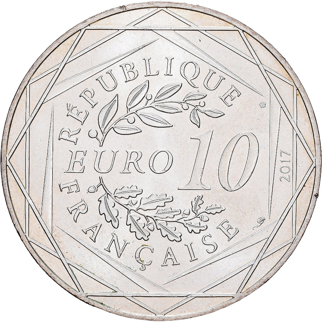 France, 10 Euro, 7, 2017, Monnaie de Paris, Silver, AU(55-58)
