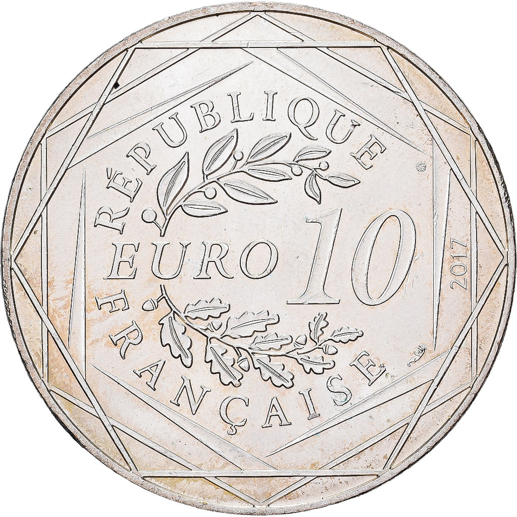 France, 10 Euro, 9, 2017, Monnaie de Paris, Silver, AU(55-58)