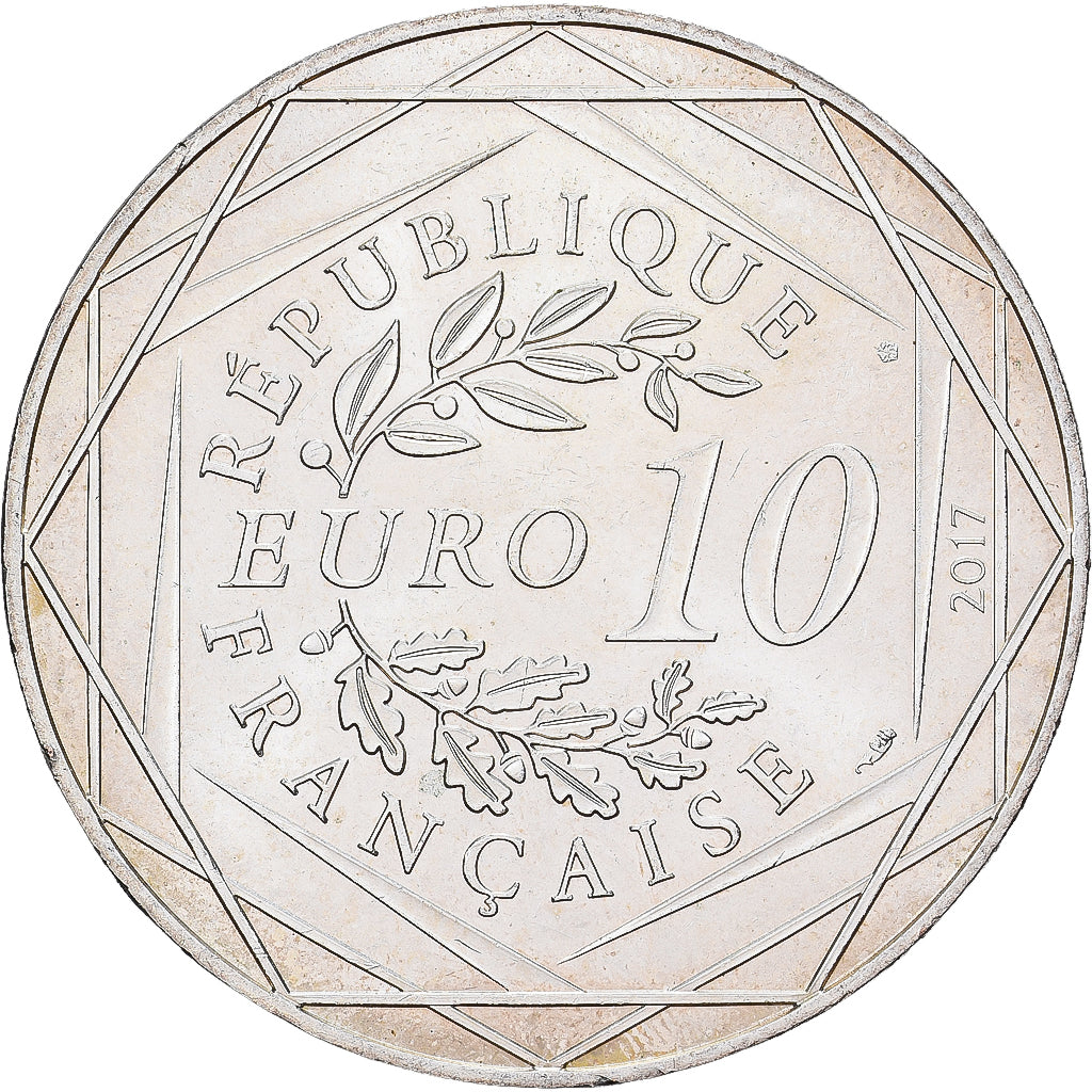 France, 10 Euro, 6, 2017, Monnaie de Paris, Silver, AU(55-58)