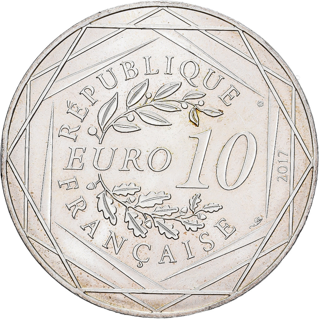 France, 10 Euro, 1, 2017, Monnaie de Paris, Silver, AU(55-58)