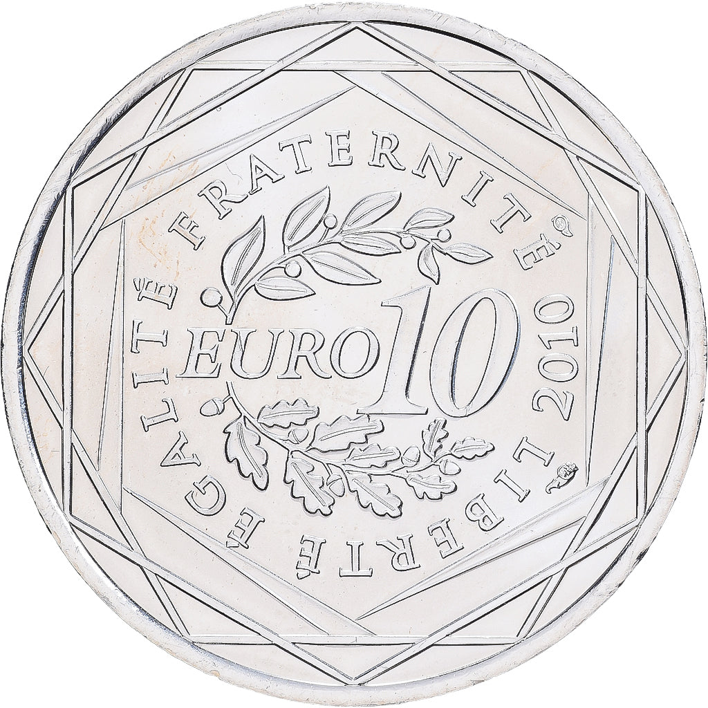 Francia, 10 Euro, Euros des régions, 2010, Argento, SPL-