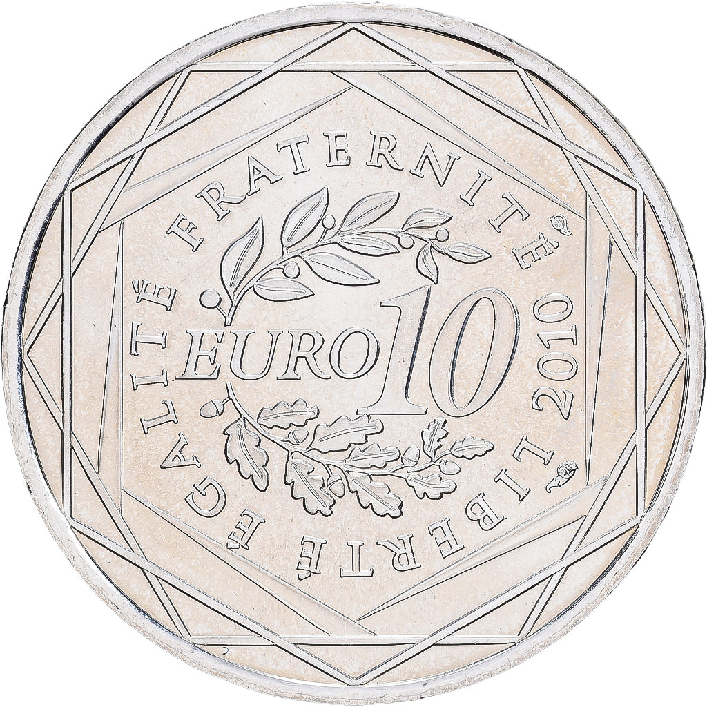 Francja, 10 Euro, Nord-Pas-de-Calais, FDC, 2010, Paris, Srebro, MS(63)