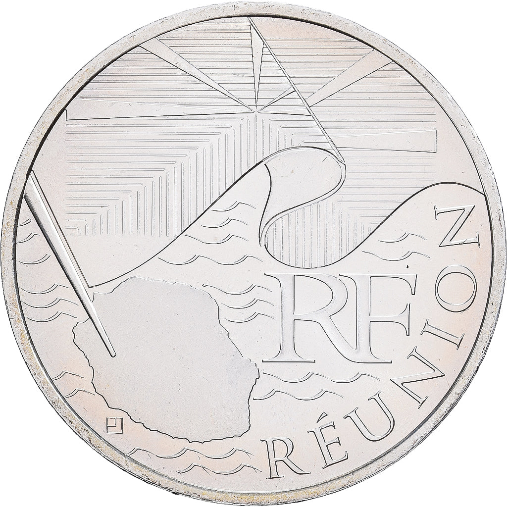 Francia, 10 Euro, Réunion, 2010, Paris, SPL, Argento, KM:1669