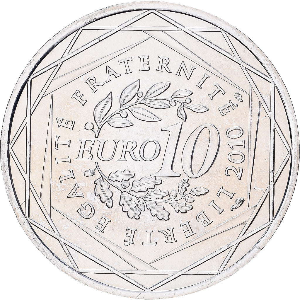 Frankreich, 10 Euro, 2010, Paris, Silber, UNZ, KM:1670
