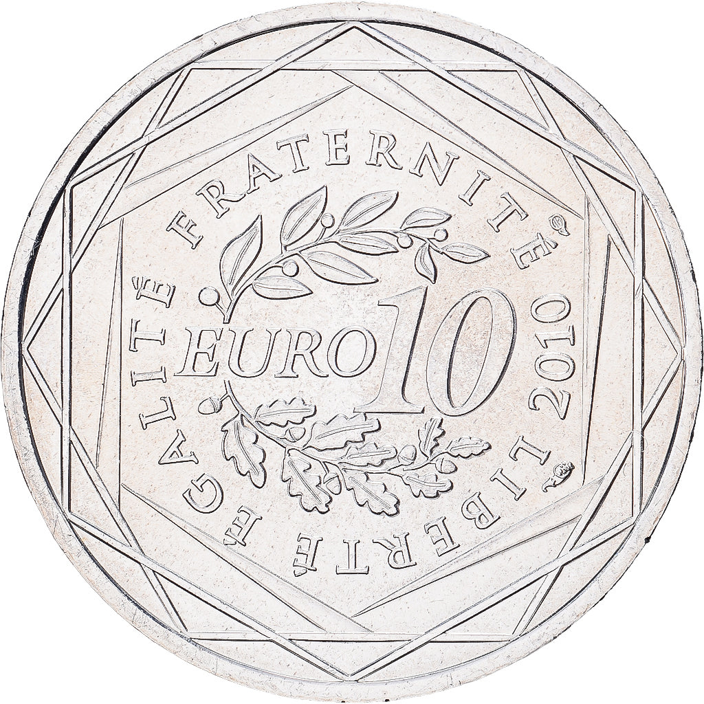 Francia, 10 Euro, 2010, Paris, Argento, SPL, KM:1651